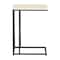 Black Iron & Wood Contemporary Accent Table